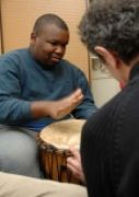 Music therapy using drums